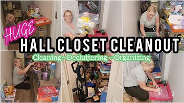 HALLWAY CLOSET CLEANOUT, DECLUTTER & ORGANIZE | Tiny Tidy Tuesday