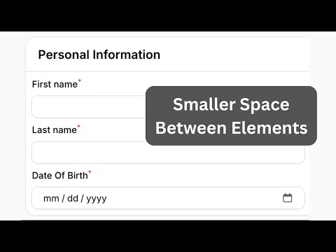 Filament Forms: Descrease Spacing to Fit More Fields