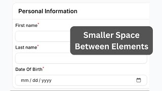 Filament Forms: Descrease Spacing to Fit More Fields