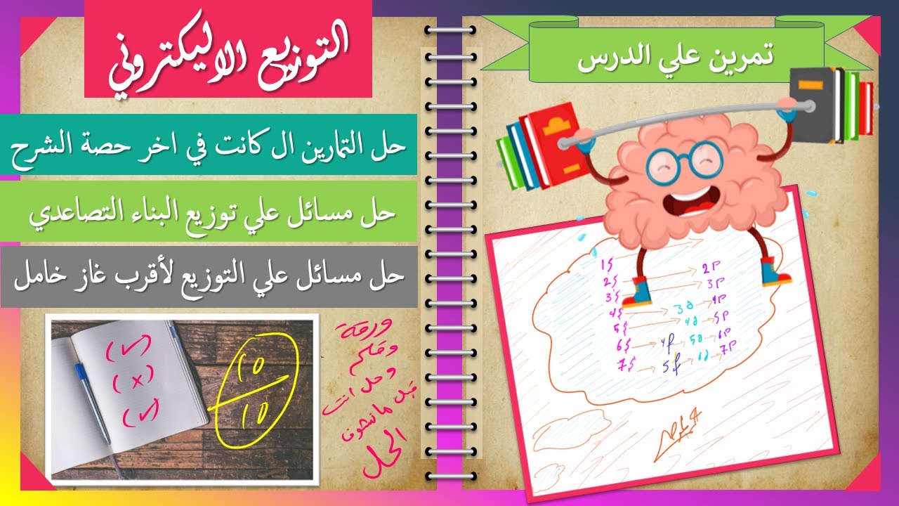 تمرين علي التوزيع الالكتروني طريقة توزيع لاقرب غاز خامل ومبدأ البناء التصاعدي🔥🔥 #كيمياء #ثانوية_عامة