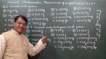 Class 5 Learning Mathematics Measurement of Weight Ex 57 By Manoj Prasad Karn.