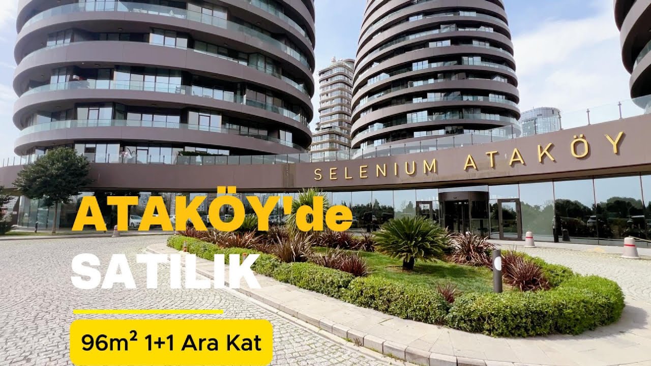 Ataköy Selenium Sitesi'nde Satılık Boş 96m² 1+1 Ara Kat