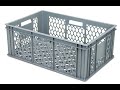 https://www.caterbox.co.uk/stackable-storage-containers/ventilated-euro-containers

Heavy-duty Ventilated Storage Crates made from high-density polyethylene with reinforced base & walls. Its wide ventilated design ensures great water penetration and air flow during the washing cycle. Available in many heights and designed to European standard dimensions, these crates can easily stack with other brands of euro containers, maximising space and optimising palletisation. Our ventilated euro crates are made in Germany and considered the best quality available on the market.