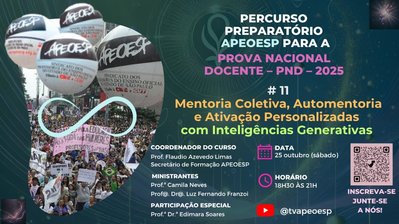 Mentoria #11 – PerCurso Preparatório APEOESP para a Prova Nacional Docente (PND) 2025