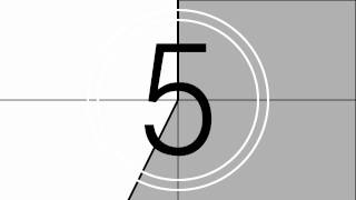 Universal counting leader stock footage