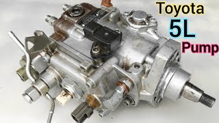 how Toyota 5L engine fuel pump repair // efi electric fuel pump