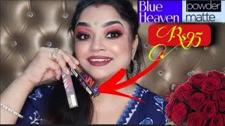 Blue Heaven Powder Matte Lipstick,Blue Heaven Powder Matte Lipstick Review