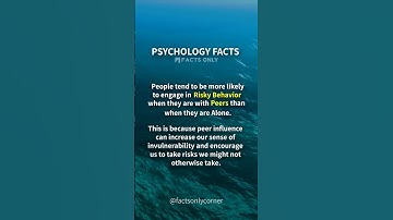 Psychology Facts: The Surprising Influence of Peers on Risky Behavior