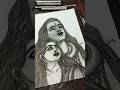 Shiv Shakti Sketch 😍😍#trending #shorts #sketch #shiv #shivparvati