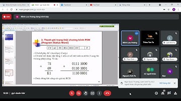 Tiến Nguyễn Thanh - Học phần Kỹ thuật vi xử lý Buổi 4 (Phần 1) - Đại Học Giao Thông Vận Tải TPHCM