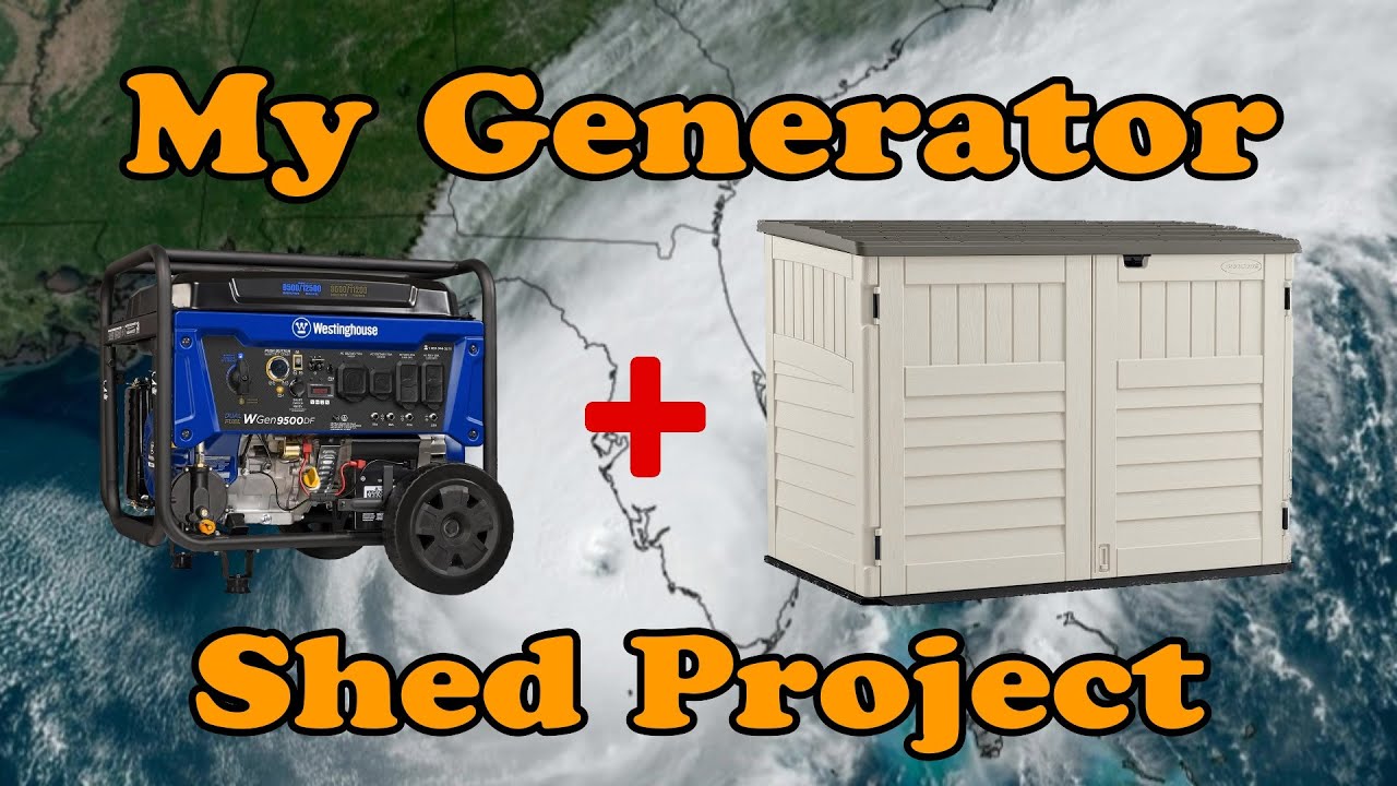 My Hurricane Generator Shed Project 🌀 - Florida Fish Hunter