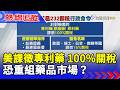 【熱線追蹤】美課徵專利藥 100%關稅 恐重組藥品市場？