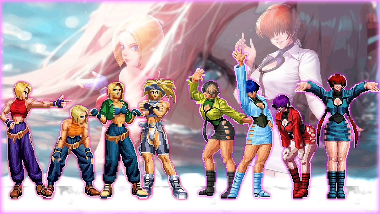 Blue Mary Team VS Shermie Team | .M.U.G.E.N.