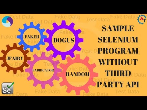 2. Sample Selenium Program Without Third Party API (Hard Coded Values for Unique Fields))