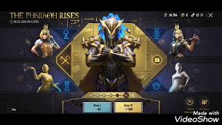 Golden Pharaoh rises 40000uc| First pubg x suit pharaoh x suit latest pubg spin #pubgmobile #pharaoh