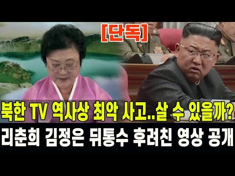 [단독] 북한 간판 아나운서 리춘희, 김정은 뒤편서 벌어진 충격 장면영상 공개… 북한 TV 역사상 최악의 방송 사고