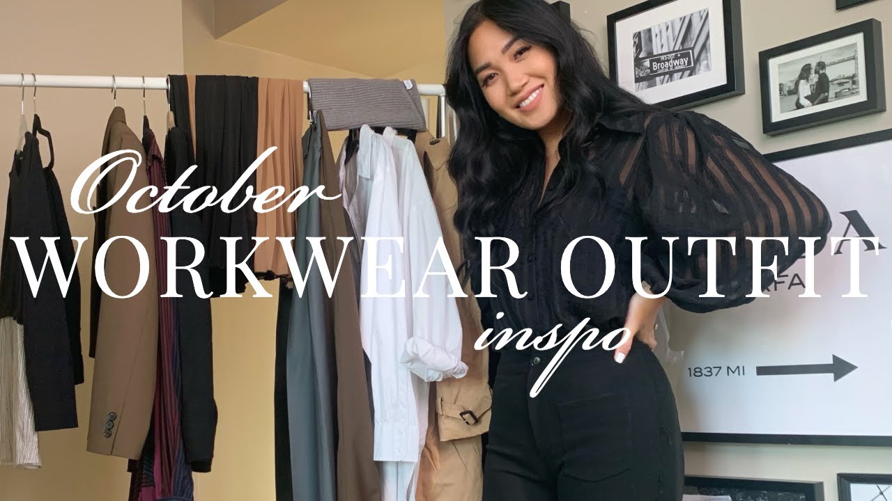 WORKWEAR OUTFIT INSPO | OCTOBER OFFICEWEAR LOOKBOOK | reesewonge - YouTube