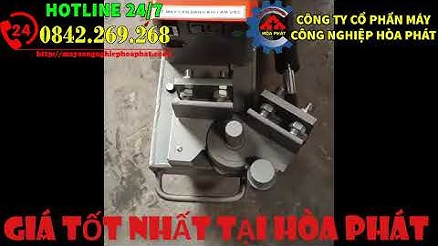 Máy cắt uốn xây dựng sắt thép tối đa phi 25mm thủy lực 2 đầu. Máy cắt uốn 220V liên hợp 2 chức năng.