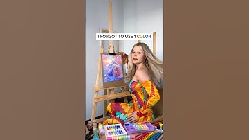 DRAWING, BUT I MUST USE ALL RAINBOW COLORS🌈 WHAT COLOR DID I FORGET?🐬 #artchallenge #symphony #art