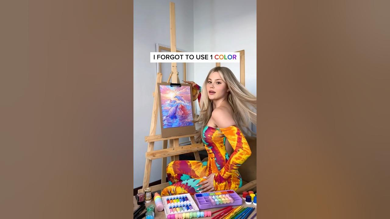 DRAWING, BUT I MUST USE ALL RAINBOW COLORS🌈 WHAT COLOR DID I FORGET?🐬 #artchallenge #symphony #art DRAWING, BUT I MUST USE ALL RAINBOW COLORS🌈 WHAT COLOR DID I FORGET?🐬 #artchallenge #symphony #art