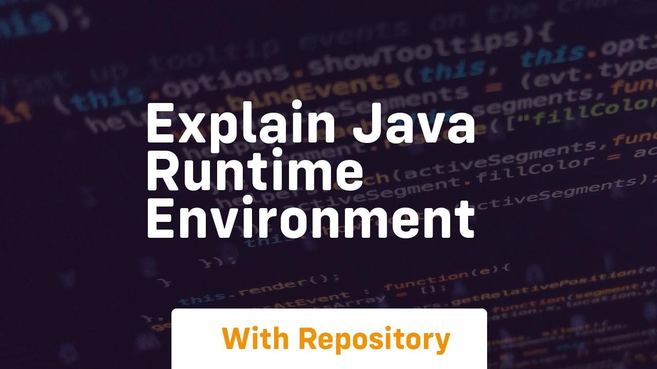 explain java runtime environment - YouTube