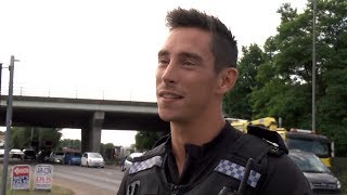 The Norfolk policeman who clung to a bridge to save a teenage girl gets bravery award nomination