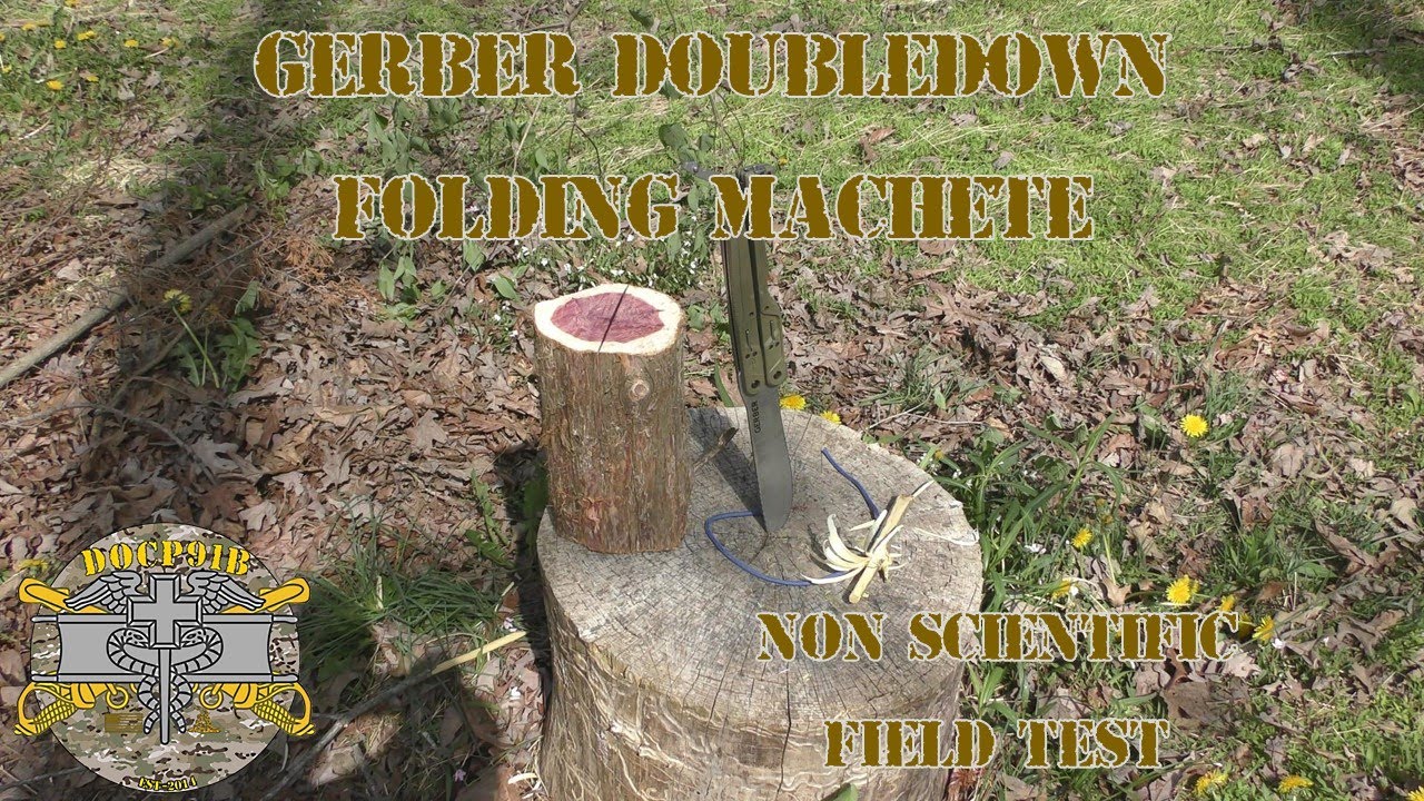 Gerber Doubledown Folding Machete (non-scientific) Field Test