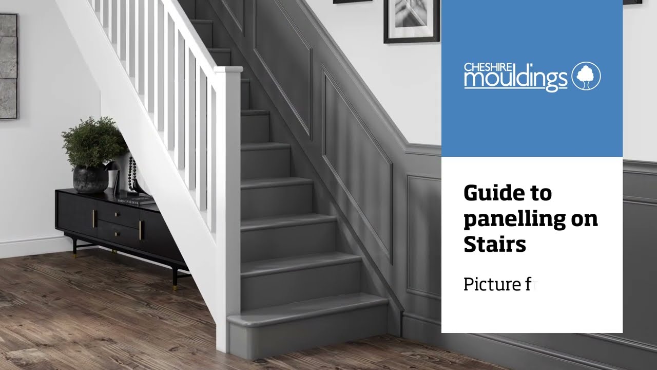 Как установить молдинги Dado на лестнице