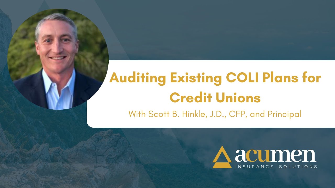 Coli Plan Auditing Existing COLI Plans for Credit Unions - YouTube