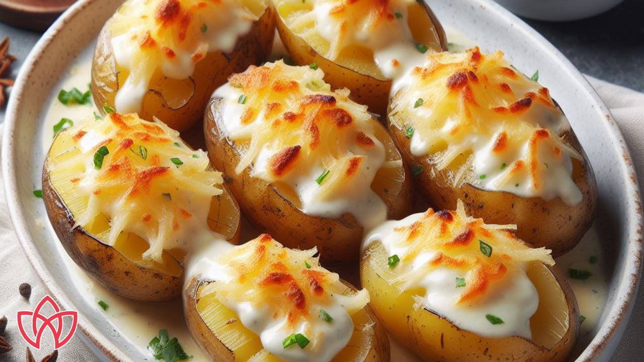 BATATA GRATINADA SUPER FÁCIL com maionese e queijo ralado - Receita ...