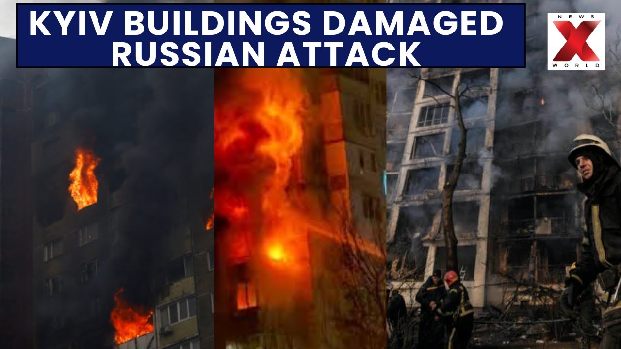 Russia-Ukraine War : Kyiv Buildings Damaged Following Russian Drone Strikes | NewsX World