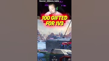 Hal gaf Hakis 100 subs na deze clutch-overwinning in 1v3 in Apex. #apexlegends #shorts #gaming