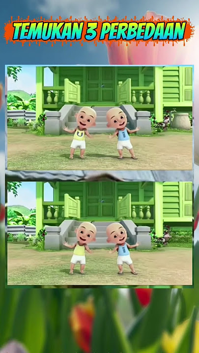 Temukan perbedaan pada gambar upin ipin part 25#upinipinterbaru#memes#funk