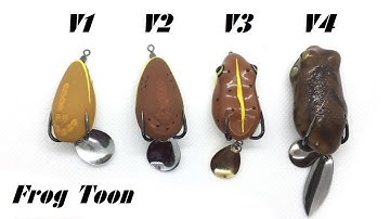 || 104k || Mồi Lure FROG TOON V1 / V2 / V3 / V4 [ Made in ThaiLand ] Mồi Giả Nhái Hơi Huyền Thoại