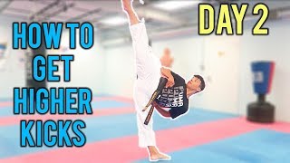 How to Kick Higher| Roundhouse Kick Stretches & Drills