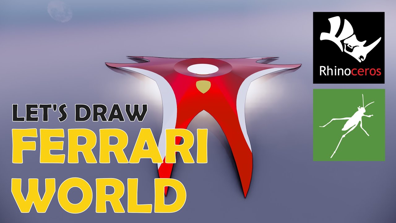 LET'S DRAW FERRARI WORLD IN GRASSHOPPER - YouTube