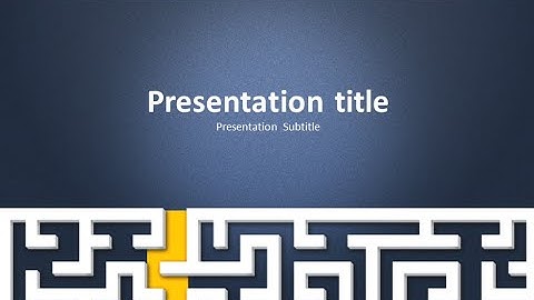 maze ppt moving template
