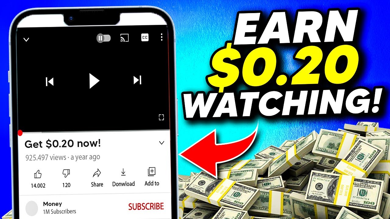 How To Make Money Online Watching Videos (1 VIDEO = 0.20) YouTube