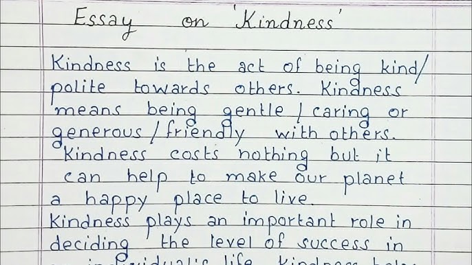 kindness essay 500 words in hindi