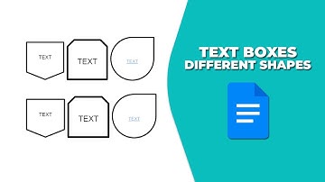 How to make text boxes different shapes in Google Docs