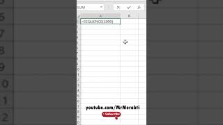 Lesson 75 #Excel Sequence of numbers  درس 75 #اكسل  اسهل طريقة لكتابة الارقام متسلسلة