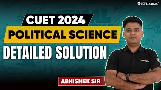 CUET Political Science Live Paper Solution 📝| 18 May - CUET Political Science Answer Key 2024