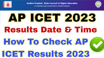 AP ICET Results 2023 || AP ICET Result 2023 Date & Time || How To Check AP ICET Results 2023 ||