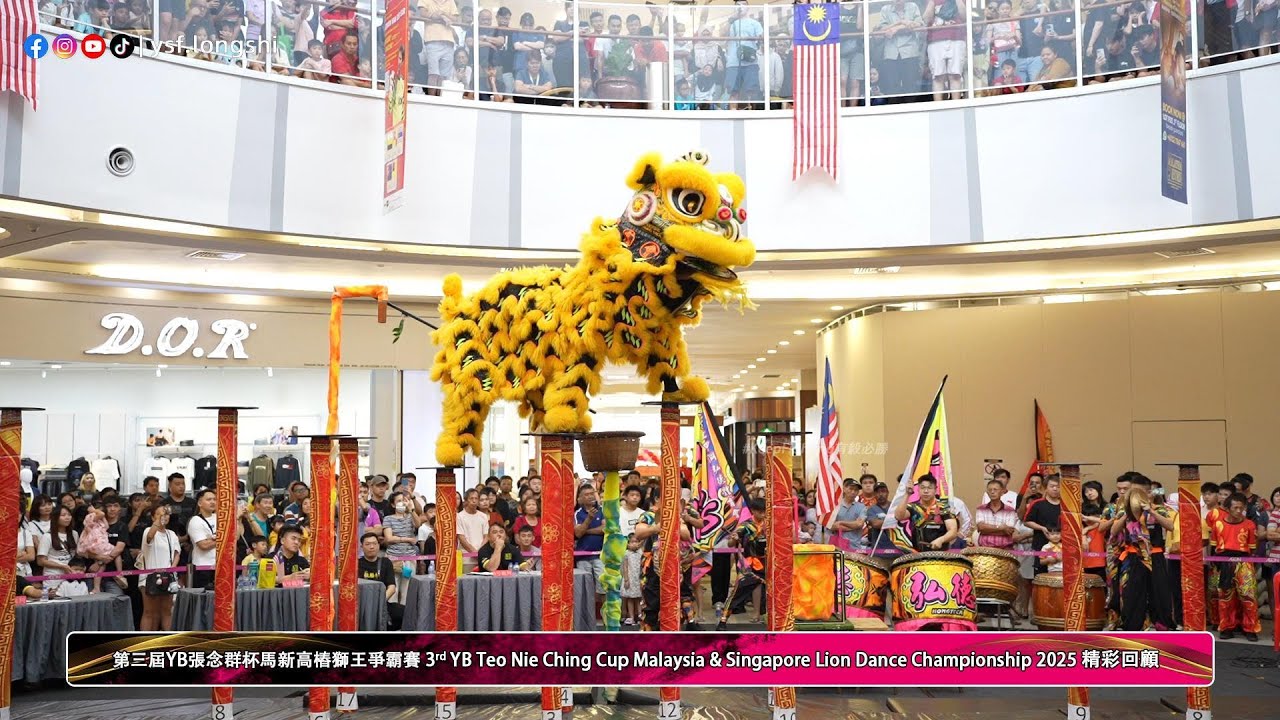 【高樁南獅】🇲🇾Kepong Hong Teck 吉隆坡甲洞弘德體育會 - 2025#YB張念群杯 馬新高樁獅王爭霸賽 @Aeon KulaiJaya