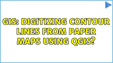 GIS: Digitizing contour lines from paper maps using QGIS?