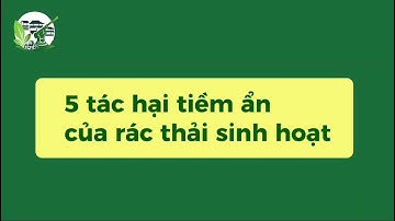 Top 5 tác hại tiềm ẩn của rác thải sinh hoạt 
