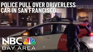 Viral Video Shows San Francisco Police Pull Over Driverless Car