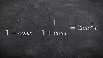 How to verify an identity by combining two rational expressions
