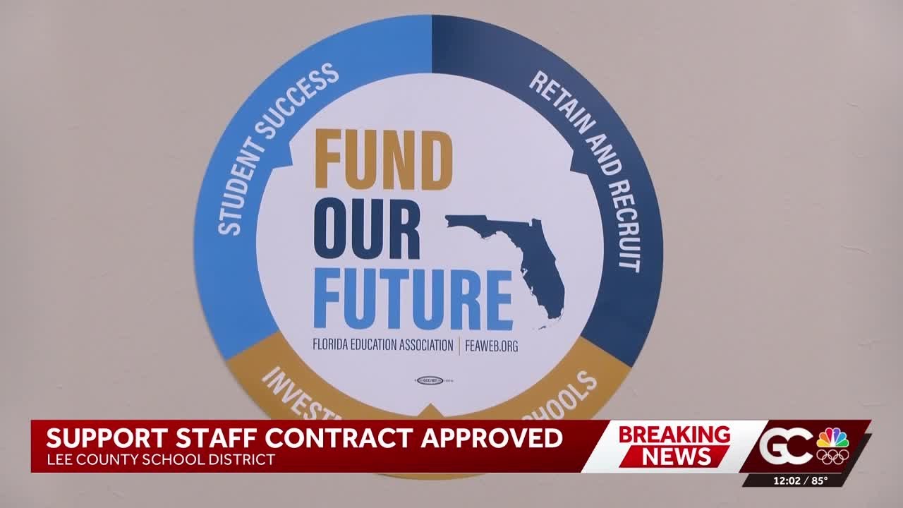 Lee County School Board approves new contract for support employees