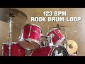 123 BPM Rock Drums Backing Track